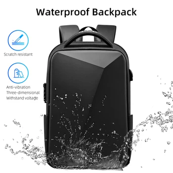 Fenruien Brand Laptop Backpack Anti-theft Waterproof School Backpacks USB Charging Men Business Travel Bag Backpack New Design 5