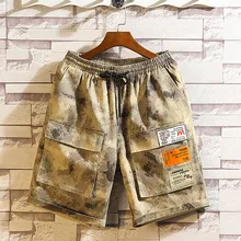 Модные мужские весенние и летние пляжные шорты с принтом для серфинга