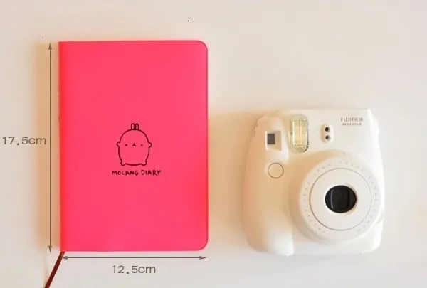 "Molang Rabbit " милый ежедневник из искусственной кожи, ежемесячный недельный планировщик, журнал органайзера, блокнот, канцелярские принадлежности, подарок