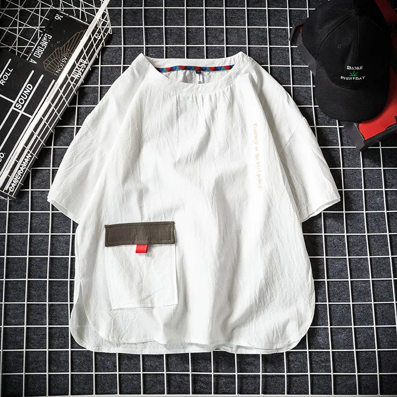 9XL 8XL 7XL 6XL 5XL Plus Size Summer Short Men Sleeved T-Shirt Men'S Loose Hip hop Young Tide Men'S Student Shirt Sleeve