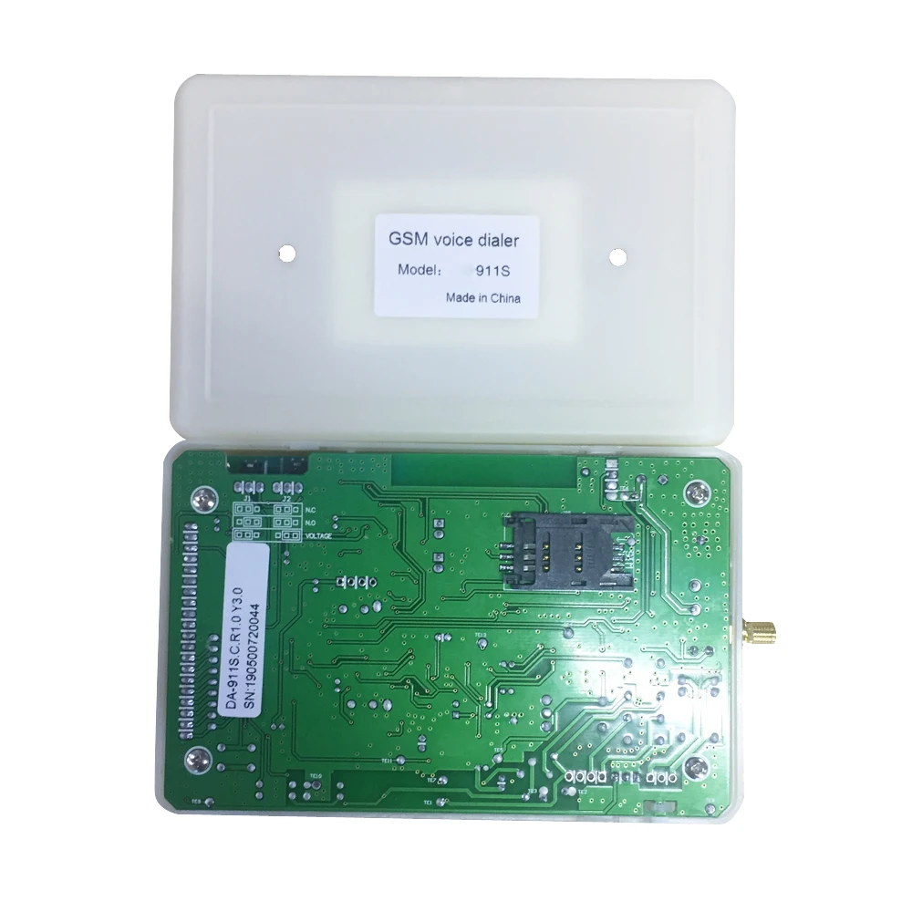 911S GSM Голос наборное устройство SIM карты 850/900/1800/1900 МГц для экстренного вызова терминал использования системы сигнализации умный дом дымовой детектор