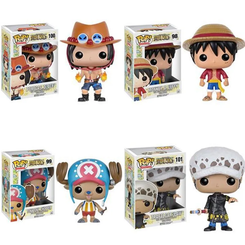 FUNKO POP японское аниме one piece D. Luffy Roronoa Zoro Trafalgar Law ПВХ фигурка модель игрушки для детей Рождественский подарок