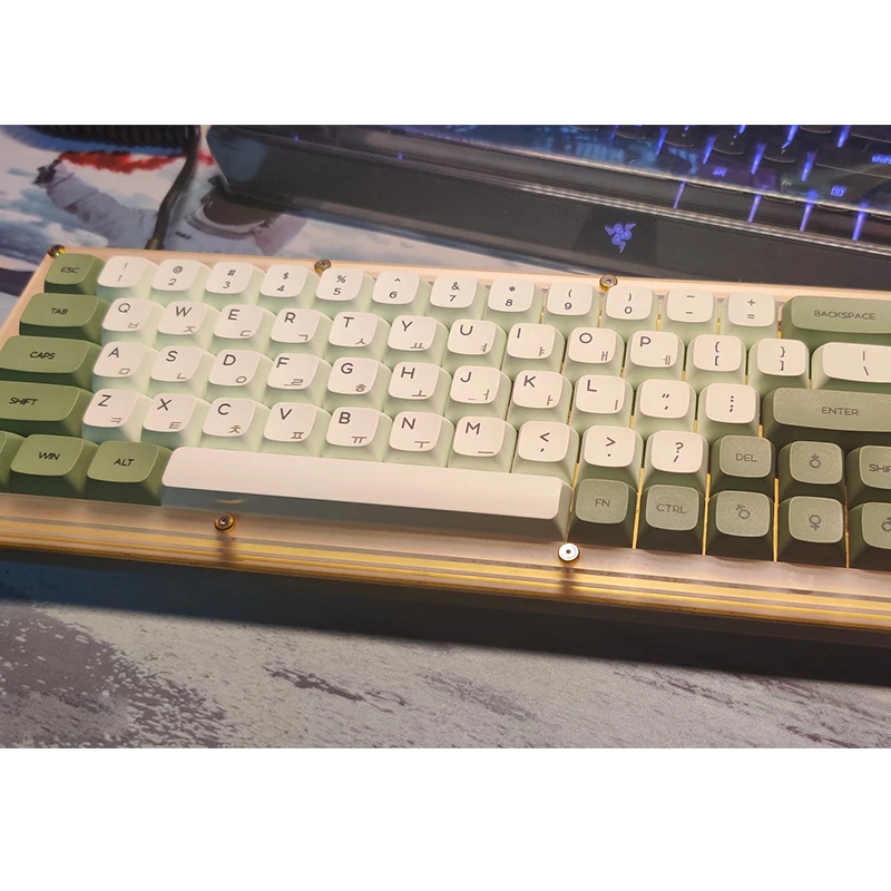 Matcha Keycaps Sublimação Semelhante Xda Perfil Russo Japonês Coreano 125 Chave Keycap Teclado Mecânico-tampa Pbt - Imagem 2