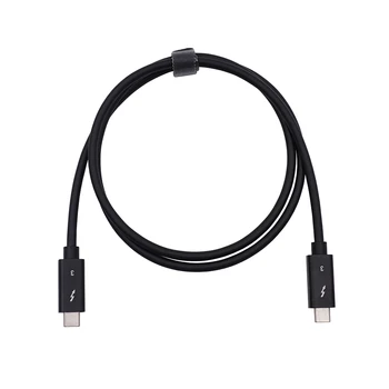 

Thunderbolt 3 Cable Type C USB 100W 5A/20V Support 5K UHD or 4K 60HZ Display Male to Male Data Transfer