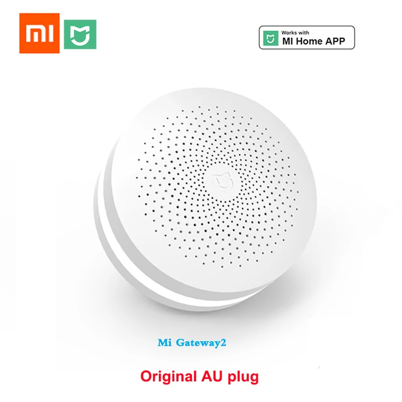 Шлюз концентратора Xiaomi Aqara с RGB светодиодный ночной Светильник умный рабочий с Apple Homekit Aqara APP Hub International Edition пульт дистанционного управления - Цвет: Original AU plug