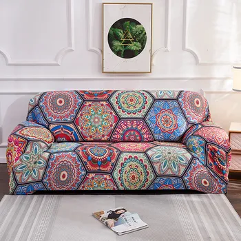 

Digital Printed Sofa Cover For Living Room Bohemian Style Cushion Couch Non-slip Cover All-inclusive Stretch Sofa Slipcovers