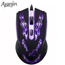 Новая Проводная игровая RGB светодиодный мышь с подсветкой оптическая компьютерная игровая офисная мышь 7 цветов светильник эргономичная мышь для ноутбука игровая мышь Mause