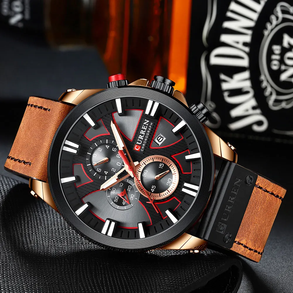 Relogio Masculino CURREN Fashion Creative Quartz Watch Men Date Watches Casual Business Wrist Watch Male Clock Montre Homme