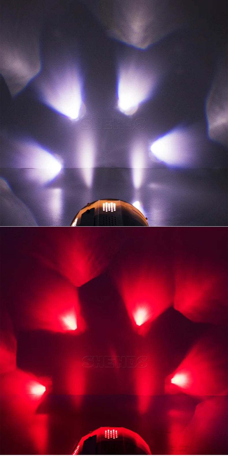 4 шт. DMX512 Управление 6x15 Вт пчелиные глаза Литые алюминиевые Par огни RGBW 4in1Green лазер полноцветный театр большие танцы KTV декоративные
