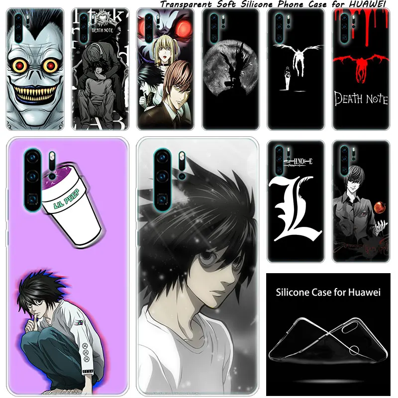 Silicone Case Anime Manga Death Note for Huawei NOVA 3 3i 5 5i P20 P30 Pro P9 P10 P8 Lite 2017 P Smart Z Plus 2019 Fashion Cover | Мобильные