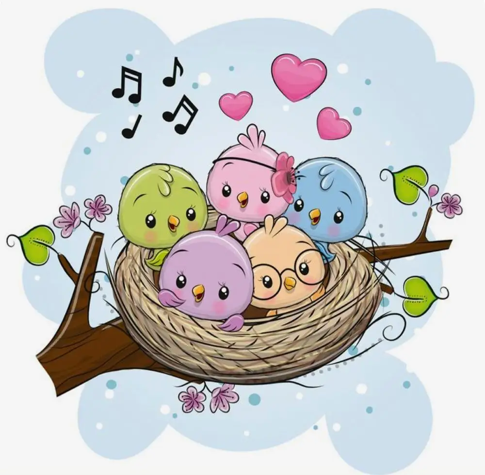 

bird singing Transparent Silicone Clear Rubber Stamp Sheet Cling Scrapbooking DIY Cute Pattern Photo Album PaperCard Decor Stamp