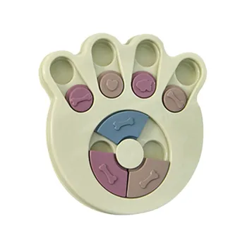

Pet Cat Dod Anti-choking Paw-shaped Feeder Toy For Pet Food Slow Dispenser Disc Pet Interactive Puzzle Toys