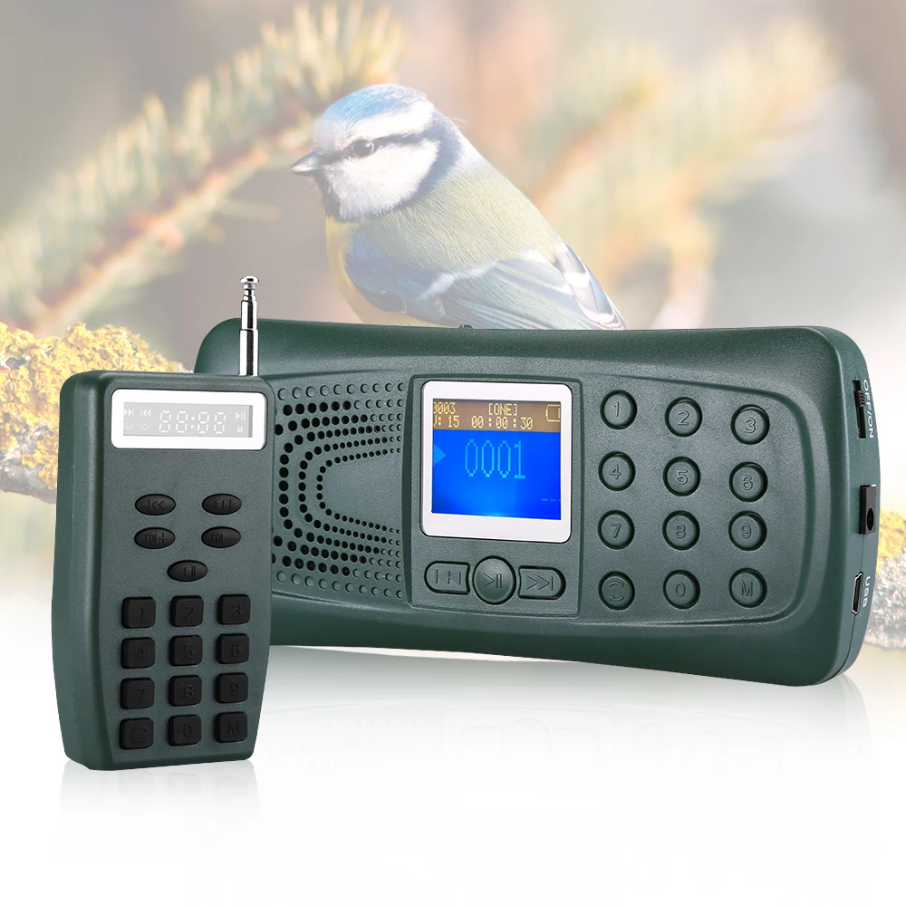 10W 120dB Hunting Decoy Calls Remote Control Hunting Bird Speaker Predator Caller Hunting Lure Sounds Loud Speaker Kit CP-387