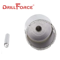 Drillforce 16-100mm scie cloche noyau foret ouvre outils de coupe pour Mable céramique verre avec foret central 4