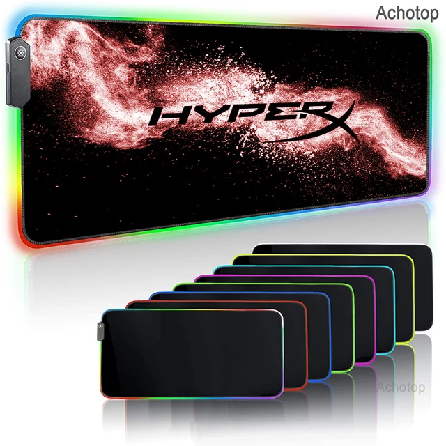 HyperX RGB Gaming Mouse Pad LED Soft Extra Extended Large Mousepad Gamer Anti-Slip Rubber Base XL PC Computer Keyboard Mouse Mat 13