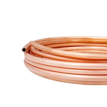 

one meter long 12.7mm*0.8mm copper tube coil pipe roll duct air conditioning hollow T2 vessel capillary soft state