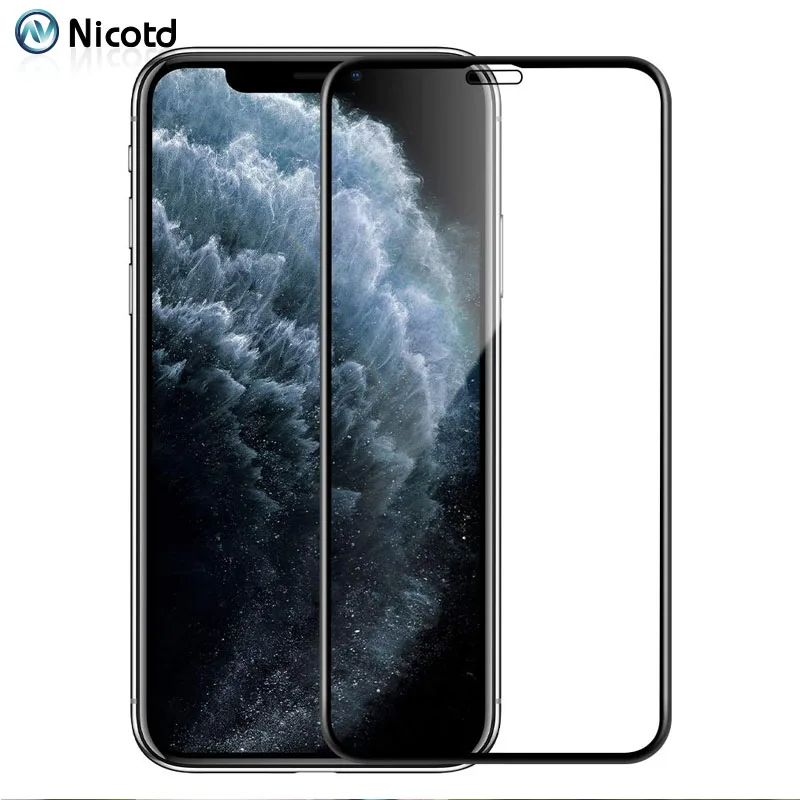 

Full Tempered Glass For iPhone 11 Pro Max Screen Protector For iPhone XS MAX XR X on iPhone 8 7 6s 6 Plus Screen Cover