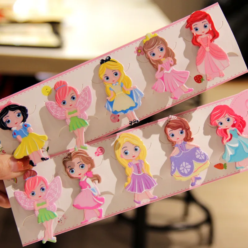 10 Pack Snow White Elf Princess Super Cute Hair Clip Bangs Duckbill Children Accessories | Тематическая одежда и униформа