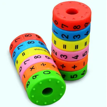 

Magnetic Montessori Kids Preschool Educational Plastic Toys For Children Math Numbers DIY Assembling Puzzles Boys Girls Gifts
