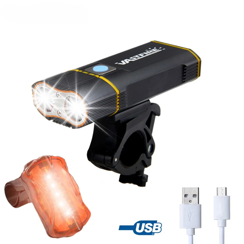 Светильник рь велосипедный передний водонепроницаемый с зарядкой от USB 4