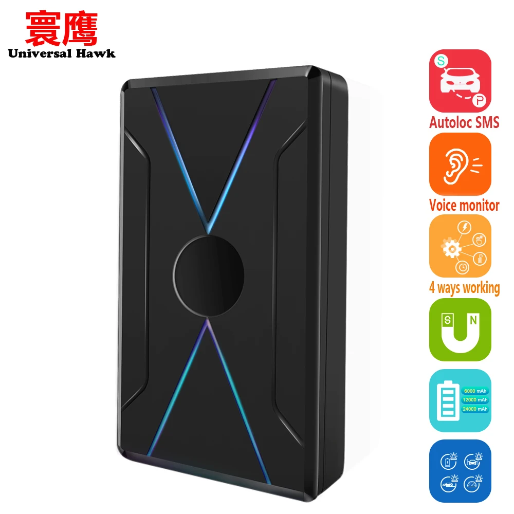 Car Magnet GPS tracker Voice monitor tracking Start stop Auto SMS alarm 4 working modes 12000 mAh Free system Better than TK905