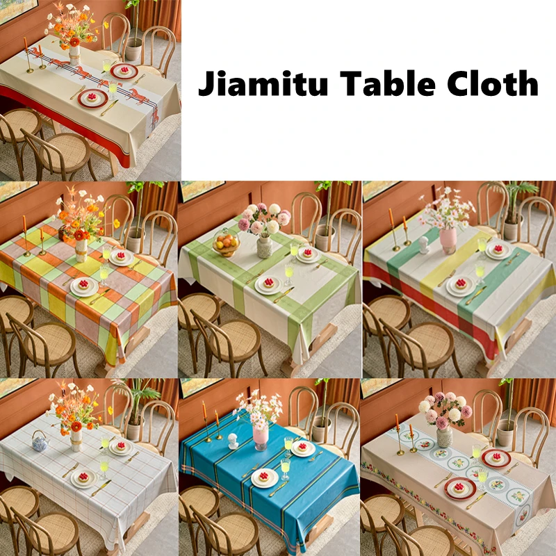 Tablecloth Waterproof Table Mat Kitchen Tools Easy Clean Dining Table Cover Wedding Rable