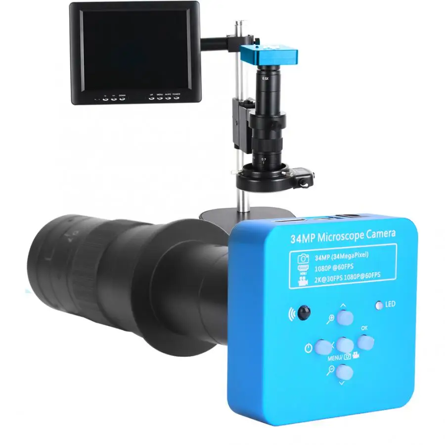 Usb микроскоп 34MP USB промышленный микроскоп камера с 180X объективом 100-240V микроскоп цифровой usb