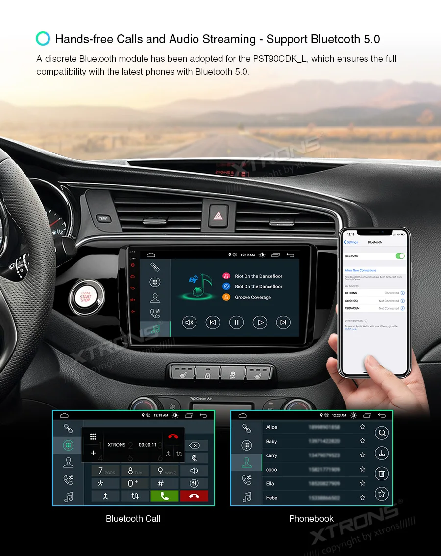 " Android 10,0 Q OS автомобильный мультимедийный gps радио для Kia Cee 'd 2012-(Левый руль) с углом обзора 178 ° ips экран