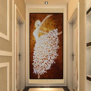

Dance Girl Canvas Painting Home Wall Decor HD Printed Elegant Dancing Ballerina Modular Pictures Ballet Posters and Prints