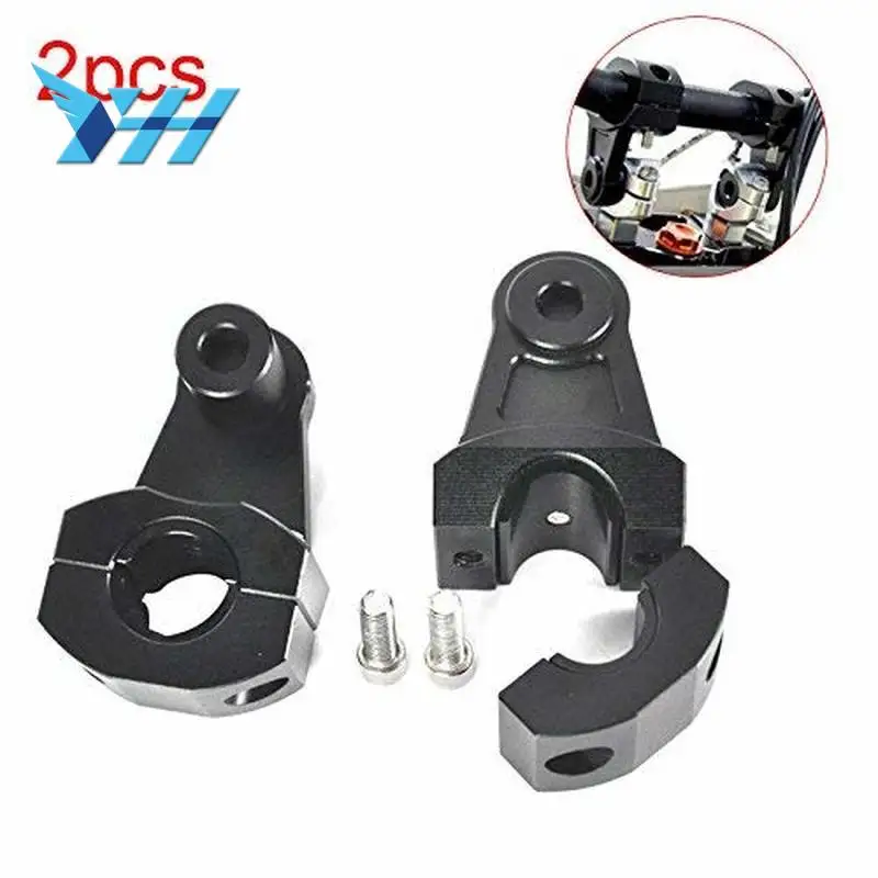 Универсальный для 22 мм мотоцикла Руль Передняя ручка жир бар крепление зажимы стояк анодированный отделка крепление