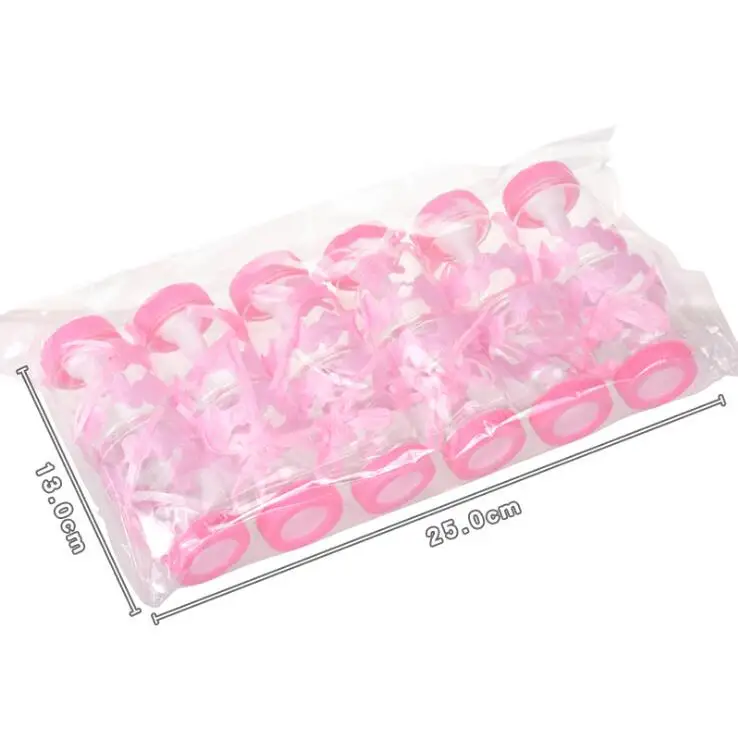 12 шт. Baby Shower коробка конфет Медведь Бутылка для девочек в розовом цвете, голубая вечеринка для мальчика день рождение благосклонности подарок Свадебная вечеринка украшения детскоешоу