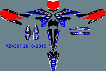 

For YAMAHA YZ450F 2019 2018 3M GRAPHICS & BACKGROUNDS DECALS STICKERS Kits for YAMAHA YZF450 YZ450F 2019 2018 450YZF 2018