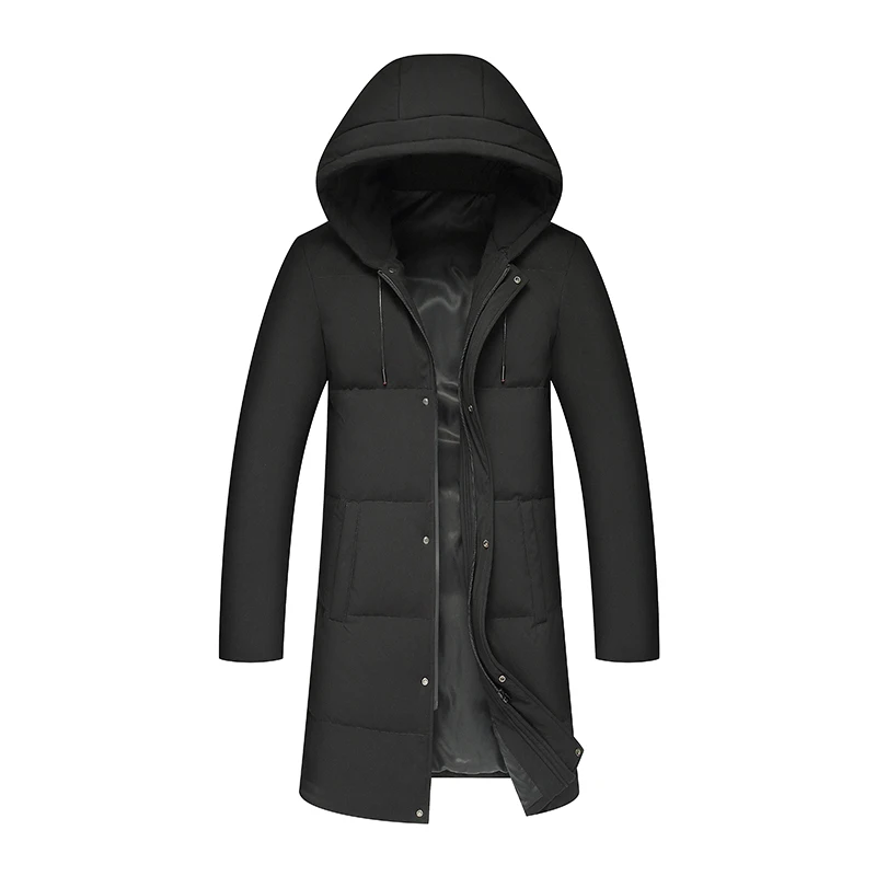 

Winter Jacket Men's High-quality Cold-proof Thickened Jacket Pure-color Leisure Men's Heating Jacket Fashion Whit DuckDown Suit