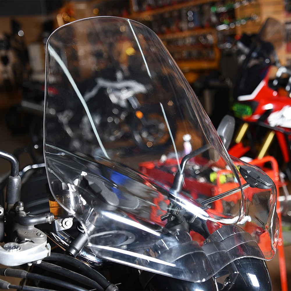 Motocicleta ajustável windscreen windshield defletor de vento