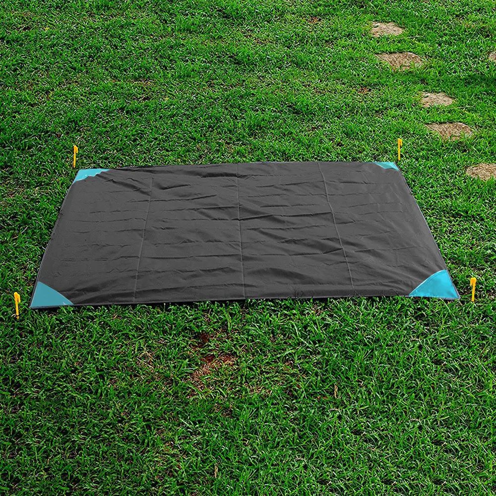 Picnic Blanket+Storage Bag Suit Camping Carpet Folding Travel Rugs Picnic Mat 140*200cm Nylon First Aid Lawn Floor Pad