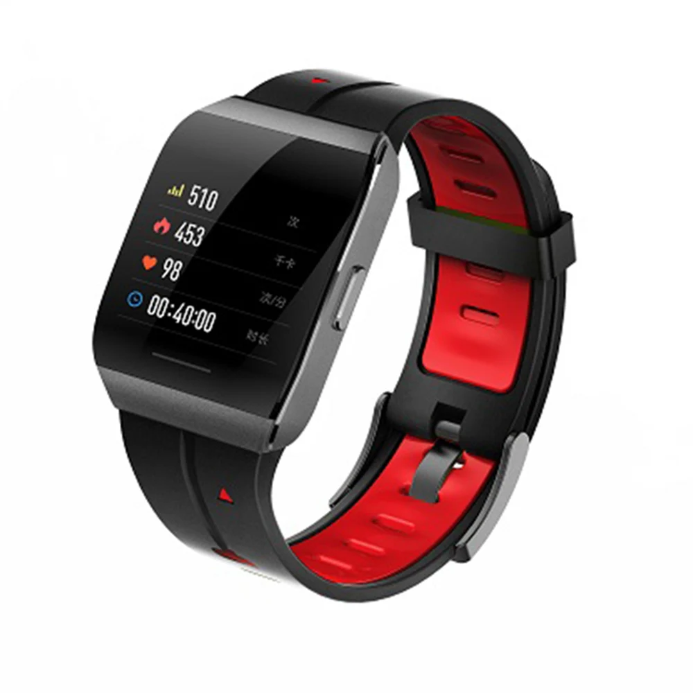X1 Smart Watch Men IP68 Waterproof Sport Bracelet Heart Rate Monitor Fitness Band Tracker Weather Smart band VS fitbits - Цвет: Красный