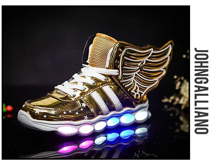 Светящиеся кроссовки для мальчиков и девочек, с мультяшным изображением "светодиодный обувь с подсветкой; женская обувь с подсветкой и со светом Детская обувь светодиодный кроссовки, Брендовые мужские кроссовки детские ботинки