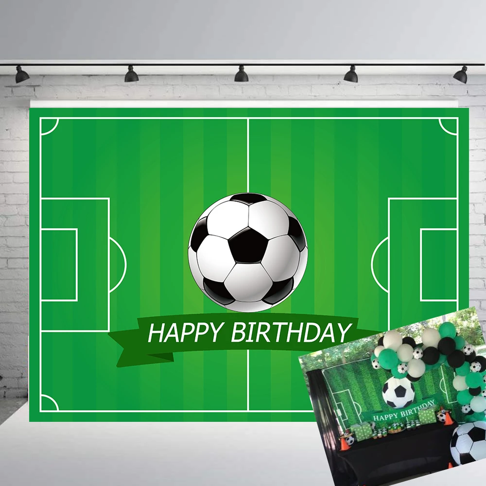 Arriere Plan De Terrain De Football Decoration De Fete D Anniversaire Pour Enfants Banniere De Table A Gateau Arriere Plan De Photographie Accessoires De Studio Pour Baby Shower 65 Aliexpress