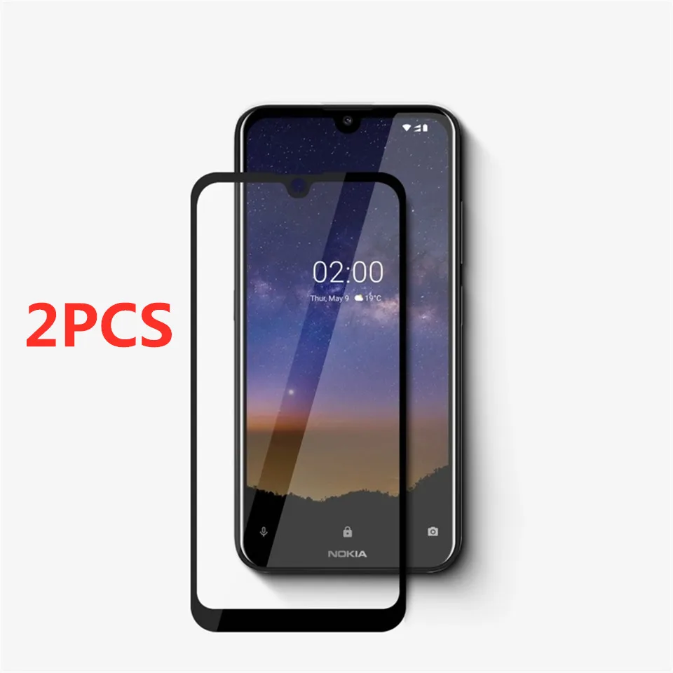 2 шт Полное покрытие протектор экрана из закаленного стекла для Nokia 8/7/6/5/3/2/1/Plus 9H