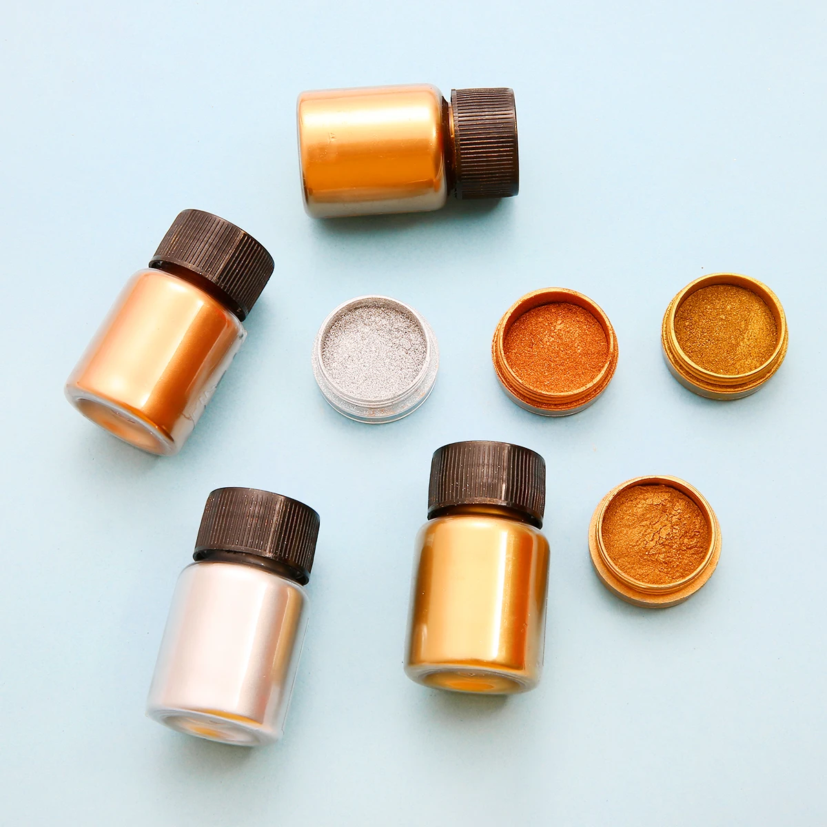 Shimmer Metallic Gold Silver Color Pigment Pearlescent Colorant Pearl Dye UV Resin Epoxy Colour Glitter Manicure Nail Art Decor |