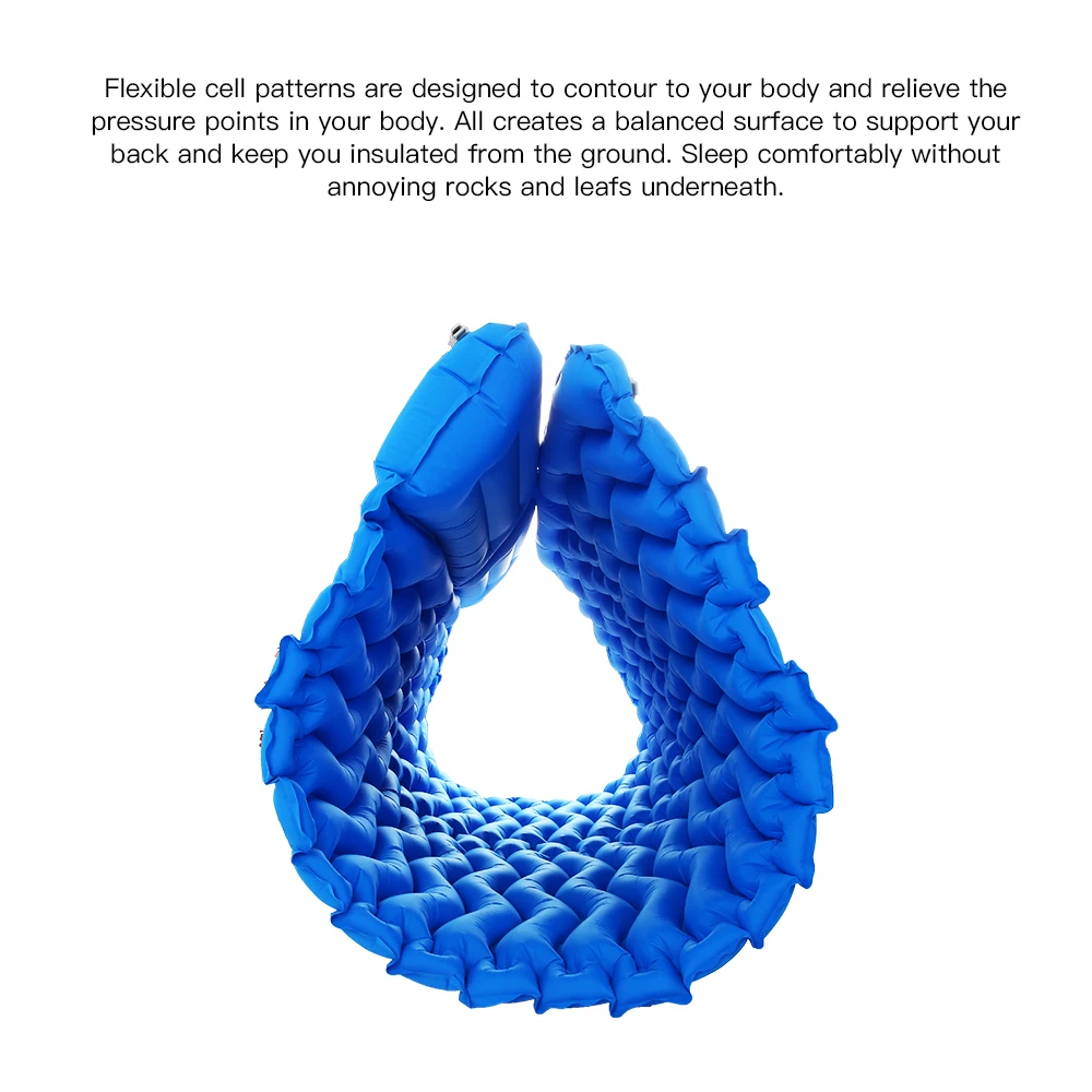 Туристический надувной матрас на 2 человек подушка для сна пикника пляжа отдыха