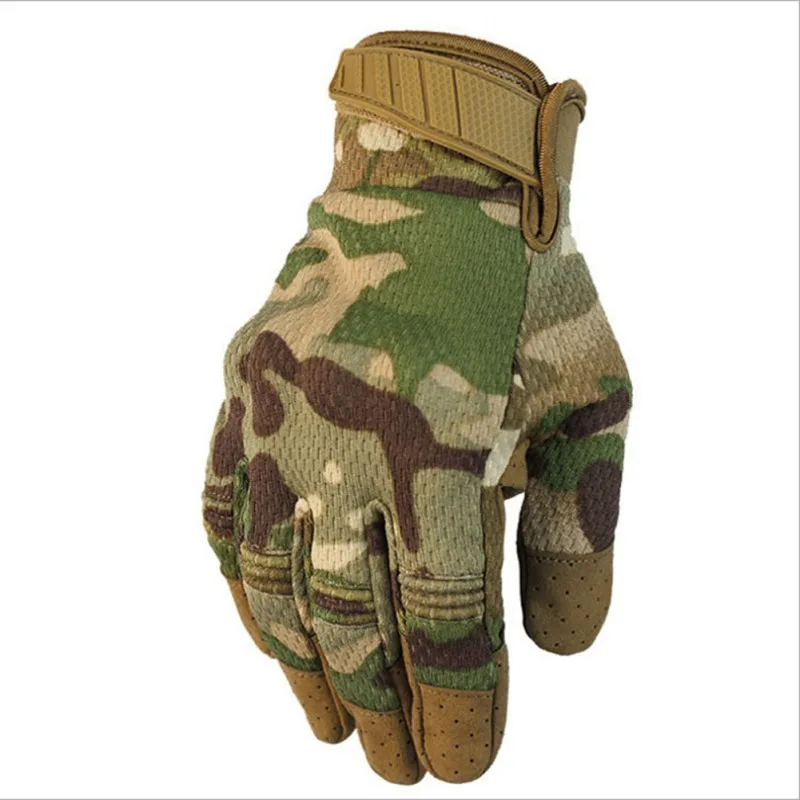 Tactical Gloves Men Breathable Full Finger Gloves Touch Screen Hard Knuckle Outdoor Motorbike Cycling Climbing Anti-skid Gloves