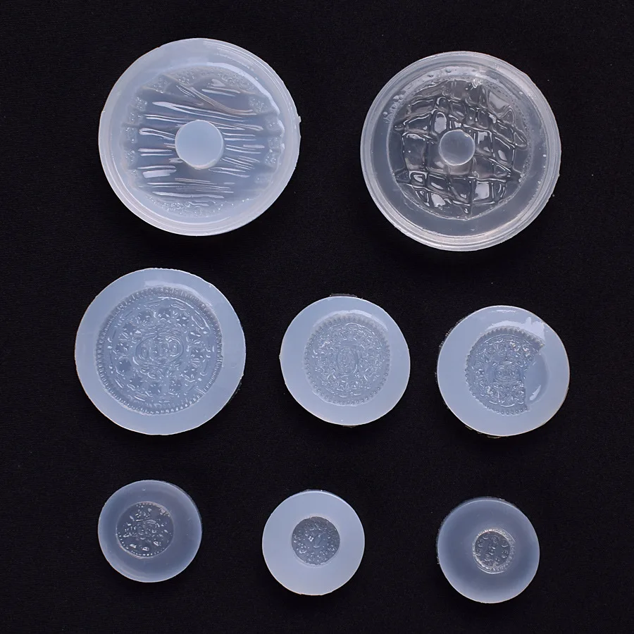 

All Mirror Crystal Epoxy Oreo Mold Cookie Jewelry Accessories Silicone Mold