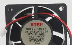 Для ETRI 181DH1LP31000 DC 12V 1,8 W 60X60X25mm вентилятор охлаждения сервера Бесплатная доставка