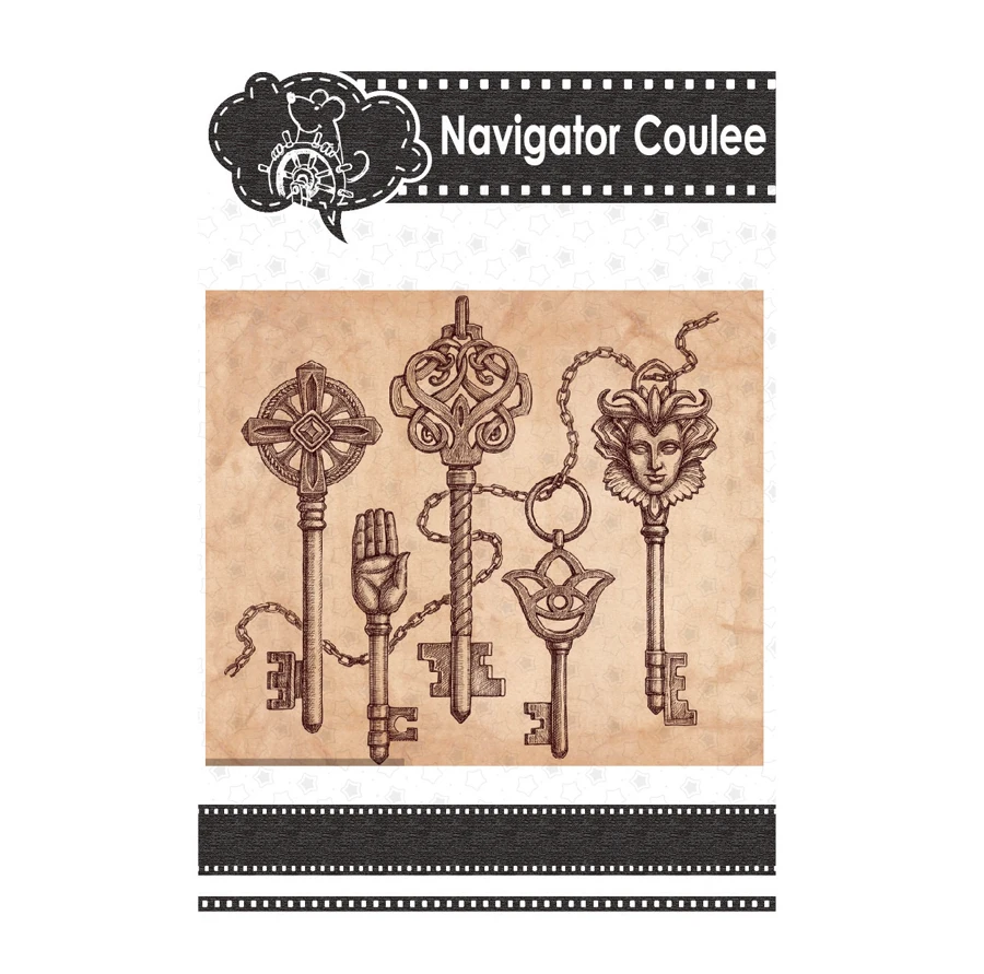 

Key Palm Portrait Metal Cutting Die Creative Embossing Template Card Making Photo Album Decoration DIY Craft Molding 2021 New