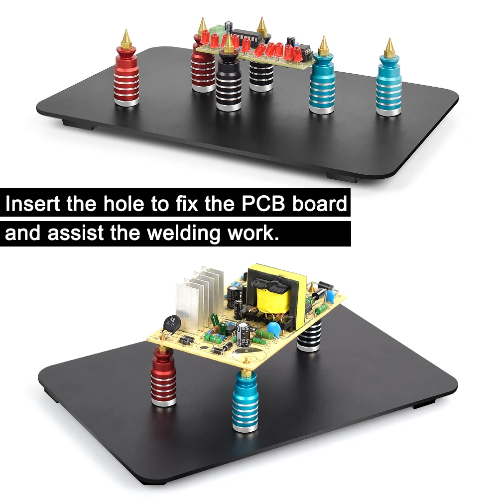 Newacalox Terceira Mão Ferramentas Base Magnética Placa Pcb Fixação Clipe de Solda Ajudando Mão Reparação Fixação Fixação para Solda - Image 2