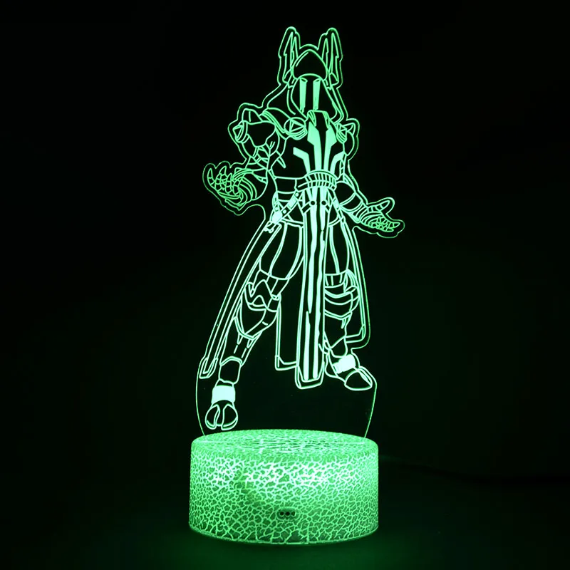 Крепостный ночной сезон 7 ледяной Король 3D иллюзия Лампа битва королевская декорация ночные огни идеальные рождественские подарки