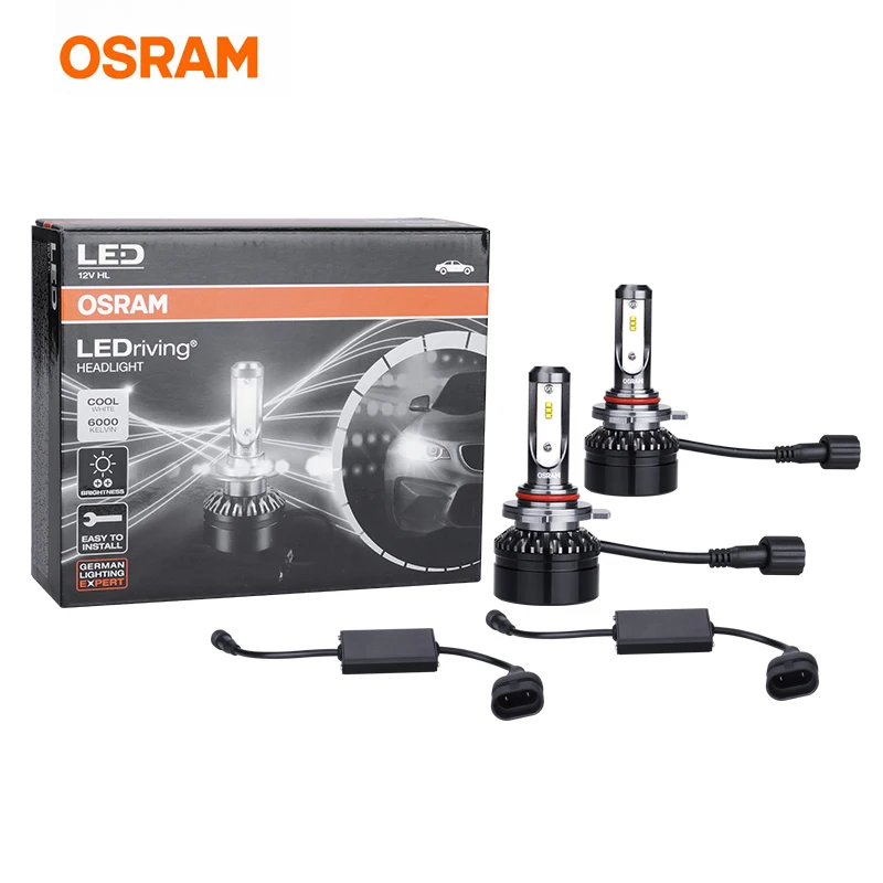 Osram СВЕТОДИОДНЫЙ H4 HIR2 9012 H7 автомобильные фары 12 В светодиодный 6000 К свет авто Прямая замена hb4 светодиодный светильник Play& Plug ampoule h7