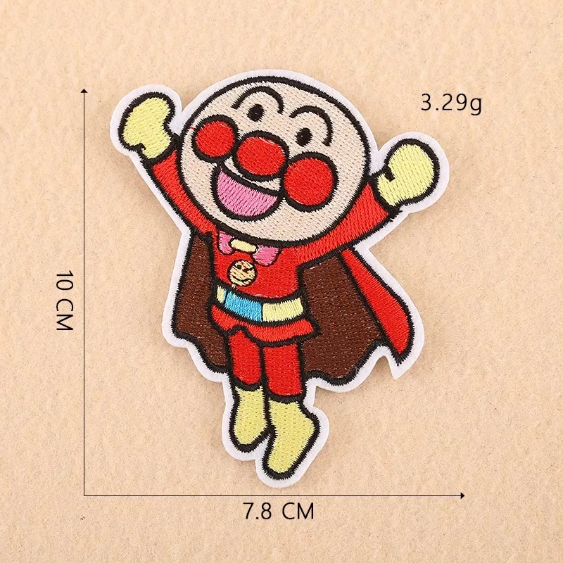 Мультяшные комиксы Anpanman, нашивки с железной вышивкой, нашивки для одежды, Diy наклейки, аксессуары для одежды - Цвет: 17