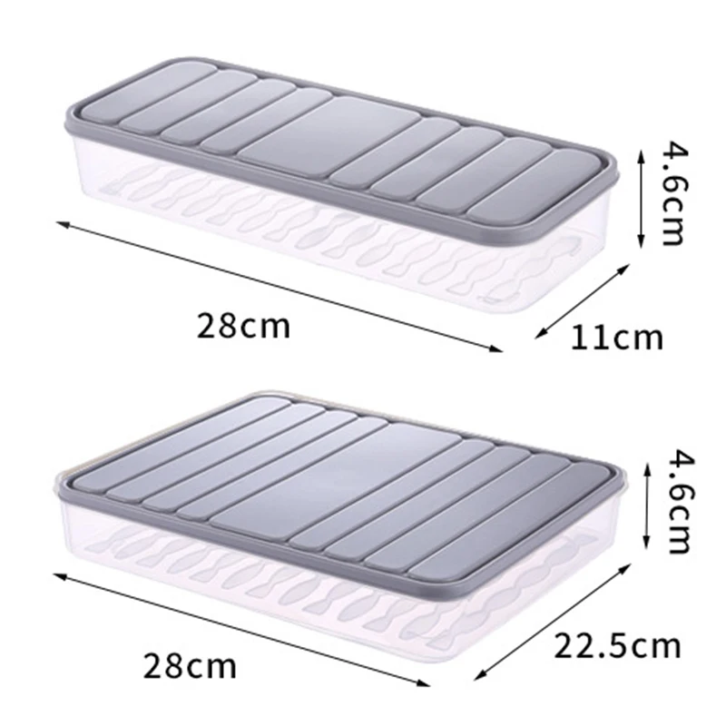 Food Storage Containers Freezer Container Plastic Food Storage Flour Freezing Box Leavening Pizza Cereals Box Food Storage Boats